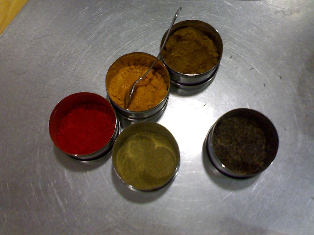 Espécies de l'India, la que te la cullereta és la cúrcuma