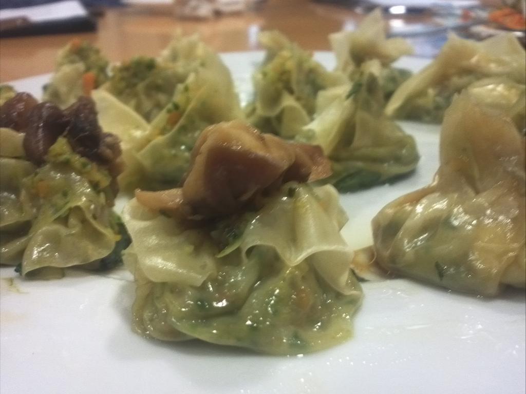 Wonton de verdures al vapor