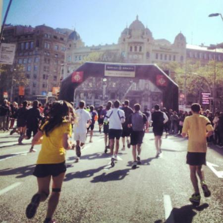 Arribant a la meta de la cursa