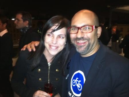 Una de las celebrities del evento Josep Ma Ganyet @ganyet con sus fans