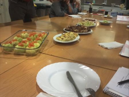 Els plats acabats al final de la classe