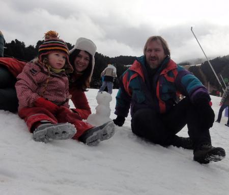 El meu germà a la molina, gener 2012, només neu artificial