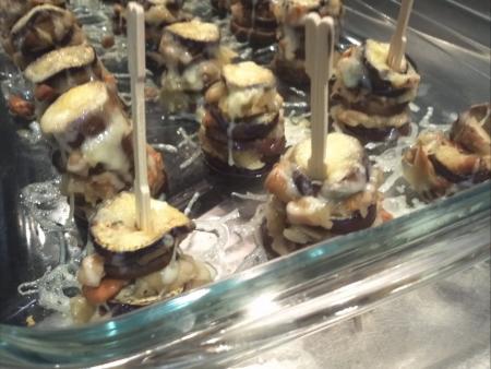 Timbal d'albergínia i poma